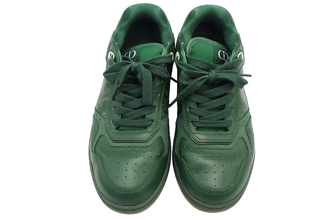DIOR (ディオール) B27 ロートップスニーカー 3SN272ZLO_H661 サイズ#40 グリーン メンズ スリーパー付き【中古】【人気】【シューズ】【良品】.6020.|ドルチェモデルノ 店