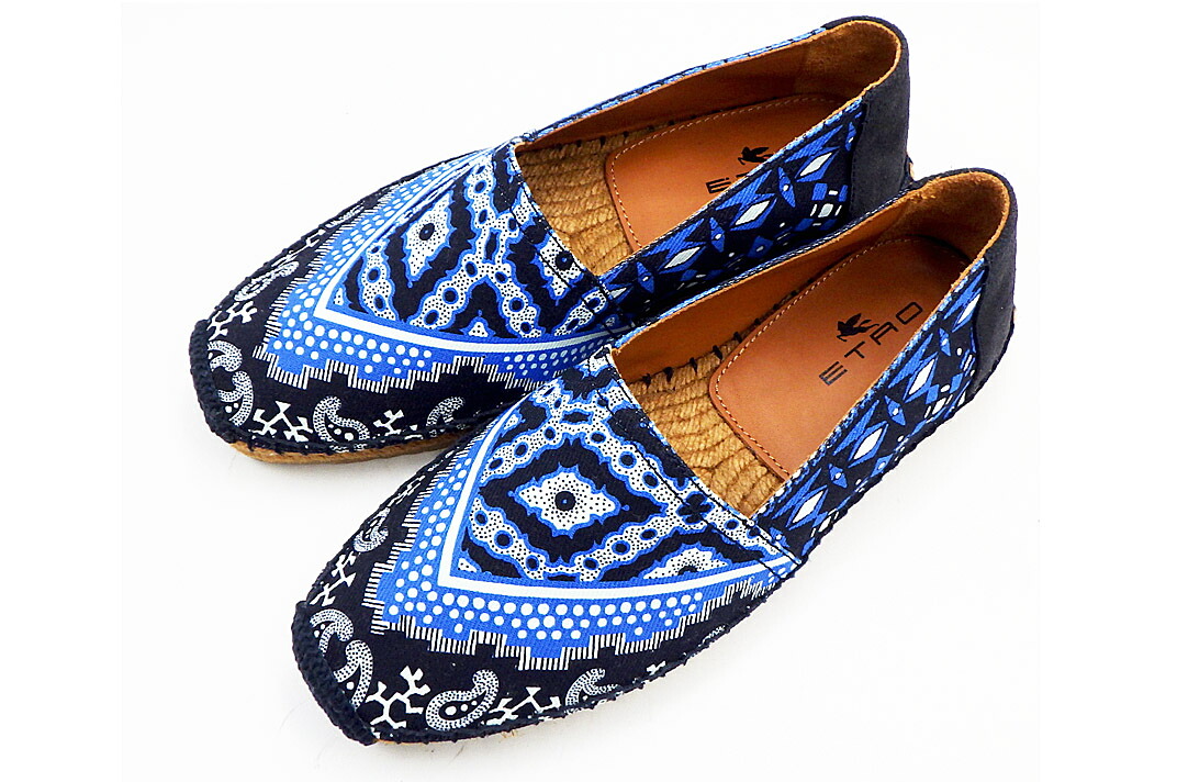 ETRO(エトロ）　エスパドリーユ　スリッポン　ジャカード　ペイズリー　サイズ＃39　【中古】【人気】【シューズ】【美品】.21021.｜ドルチェモデルノ　店