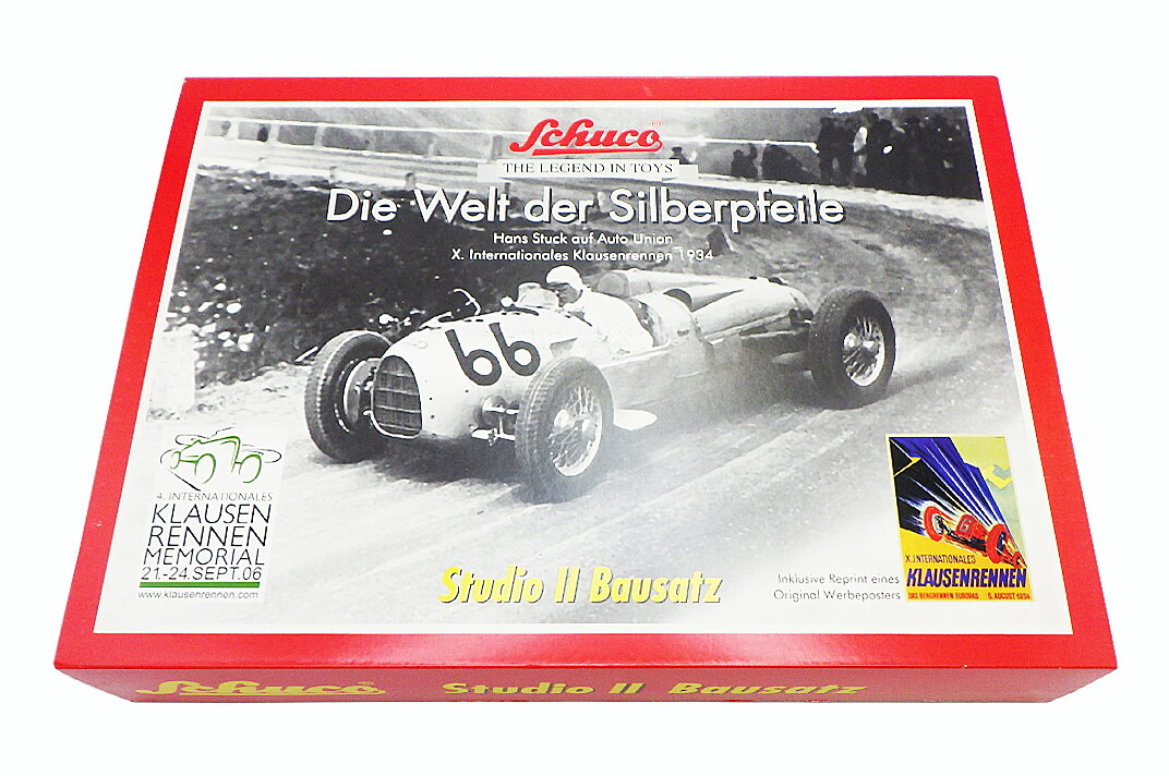 Schuco（シューコー）アウトウニオン しろがね色箭 精神的な統合一揃いの道具 Studio II Bausatz Silberpfeil 刷り直す版一風変わった触れ散らかす貼り出し ヴィンテージトイコレクション【中古】【一般受け】【Schuco KIt】【美品】6028.