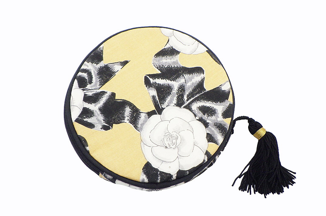 CHANEL(シャネル）　コインケース　パフュームポーチ　カメリア　和柄【中古】【人気】【美品】.6657.｜ドルチェモデルノ　店