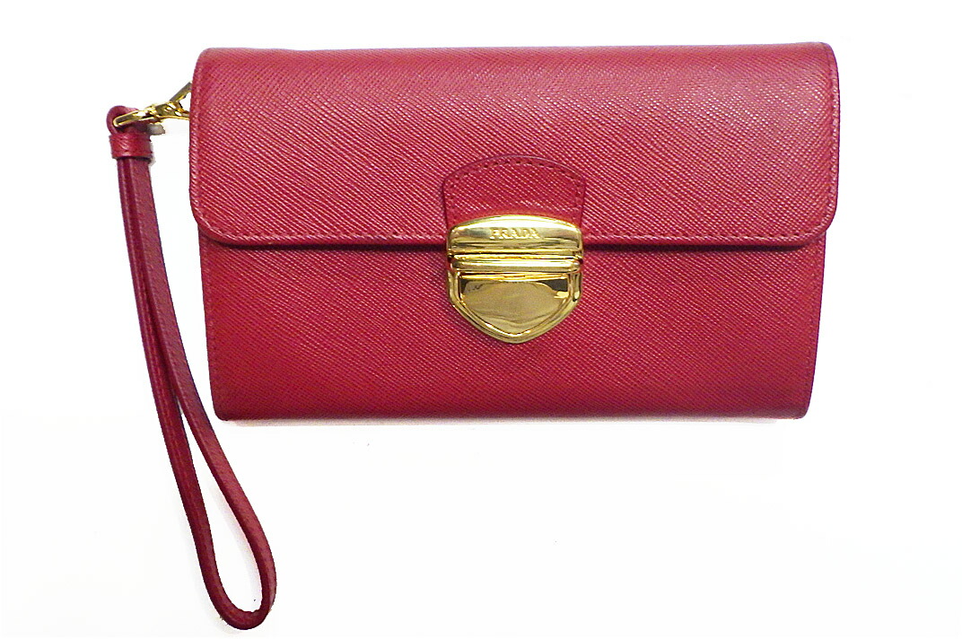 楽天市場】【財布】PRADA プラダ メッシュ編み レザー