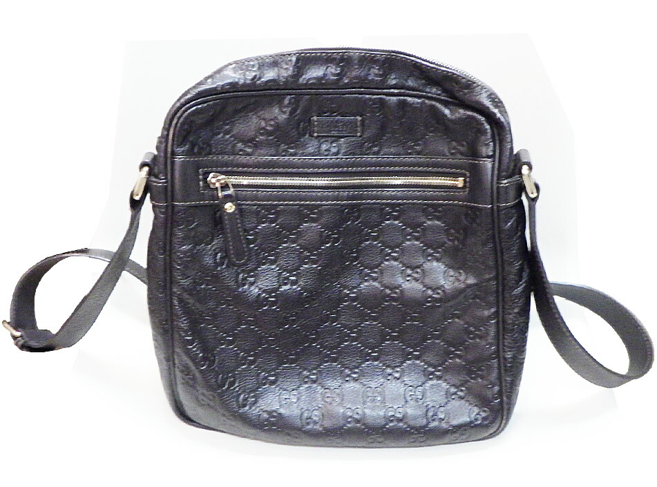 ◇ 良品 GUCCI グッチ レザーショルダーバッグ ブラック ◇ 楽天市場】【バッグ】GUCCI グッチ グッチシマ ショルダーバッグ
