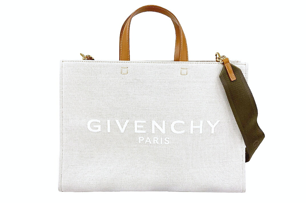GIVENCHY(ジバンシー）２WAYトートバッグ　G-トート　ミディアムキャンバス　キャンバス/レザー　ストラップ・袋付き　【中古】【人気】 【美品】2810｜ドルチェモデルノ　店