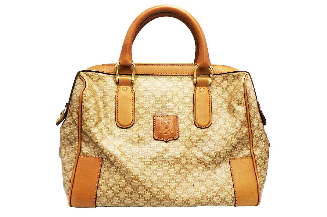 CELINE セリーヌ 2wayハンドバッグ ボストン PVC マカダム M13 CELINE - CELINE セリーヌ 2wayハンドバッグ ボストン PVC