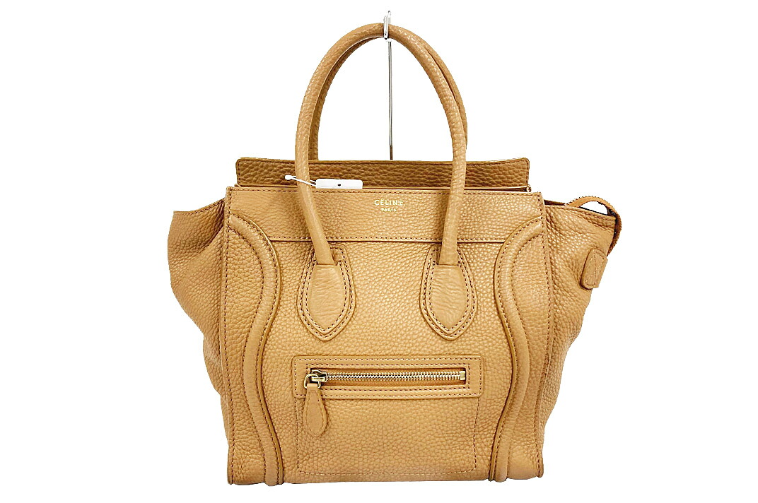 CELINE(セリーヌ)ラゲージマイクロショッパートート カーフスキン 167793HSC 袋付 【中古】【人気】【良品】.5124.|ドルチェモデルノ 店