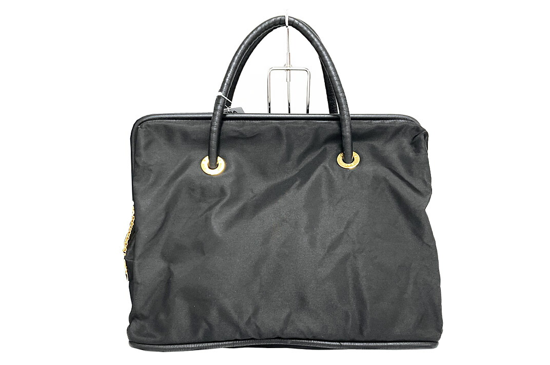 黒いレザーハンドバッグ ゴールド金具 楽天市場】【CELINE/セリーヌ】カーフレザー ハンドバッグ