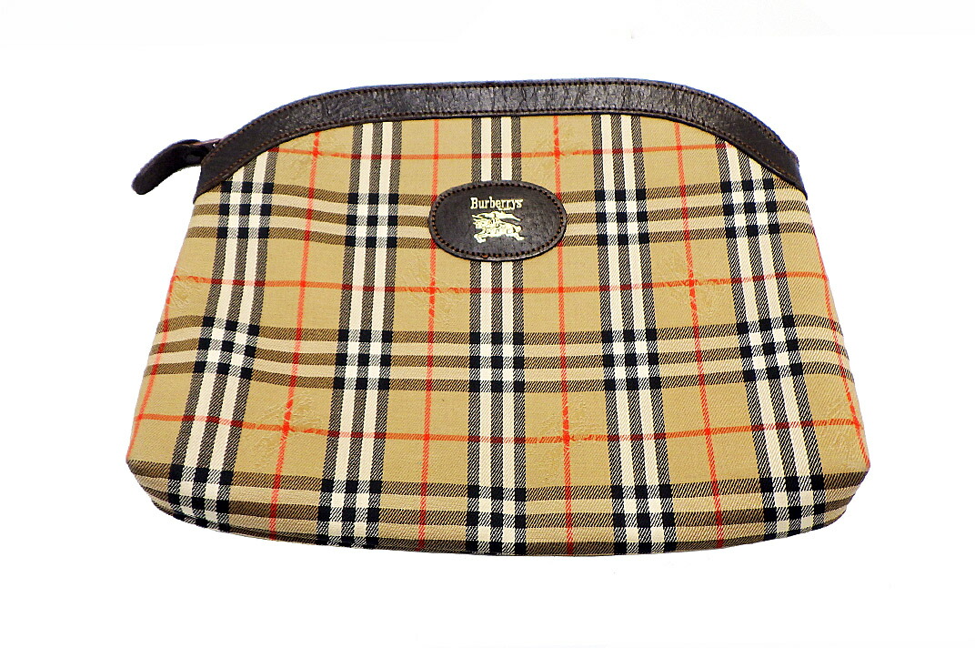 楽天市場】BURBERRY バーバリー チェック柄 セカンドバッグ