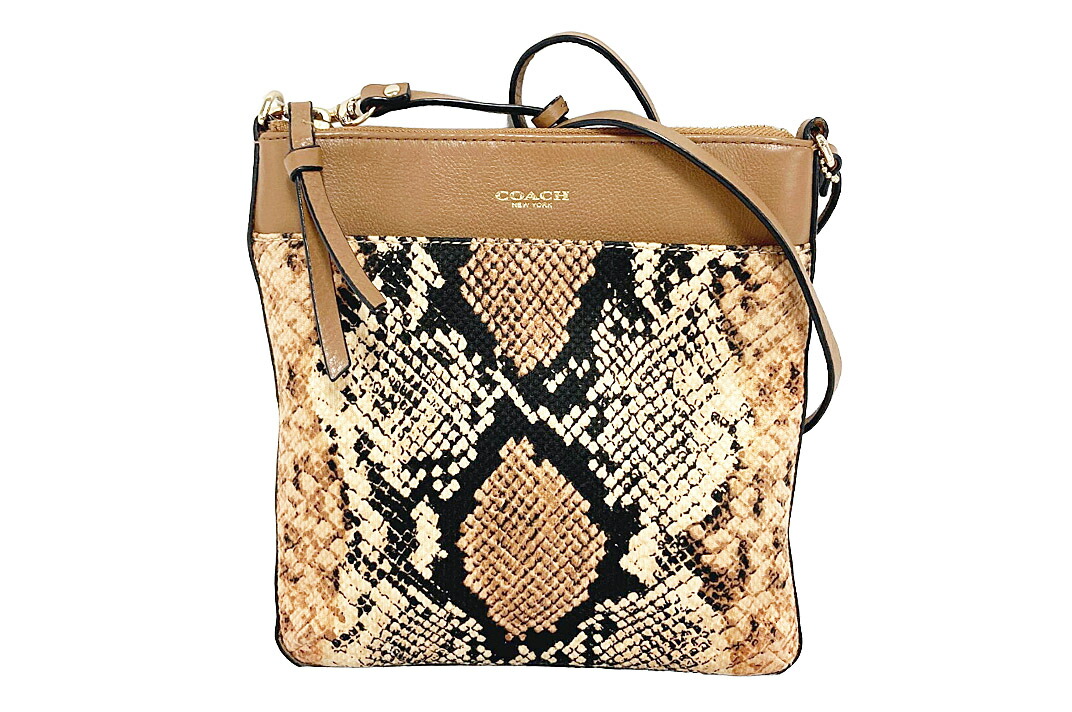 楽天市場】美品 COACH コーチ ブラウン マルチカラー ゴールド金具