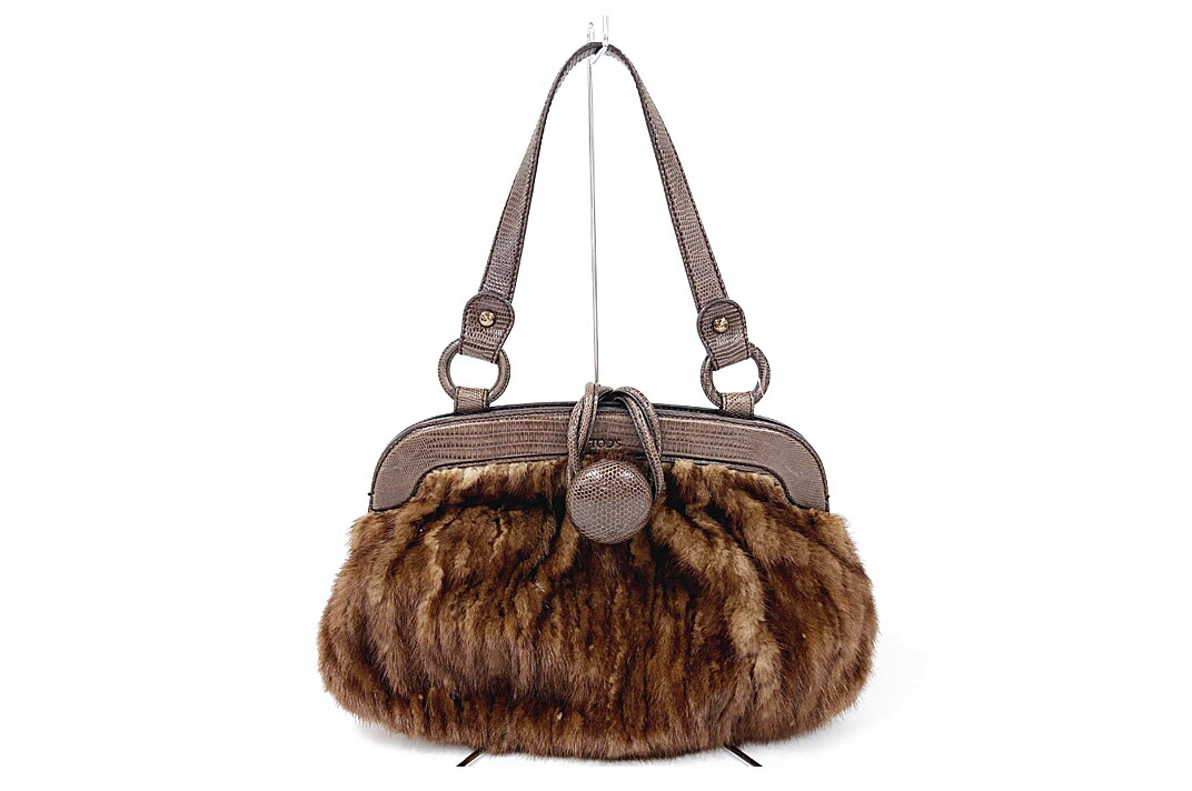 楽天市場】□新品同様□ TODS トッズ リアルファー×レザー 2WAY クロス