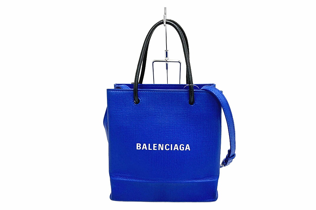【極美品】バレンシアガ　ショッパートート S　2way　ロゴ　マルチカラー　黒色 BALENCIAGA - バレンシアガ チェーントートバッグ クラッシュ