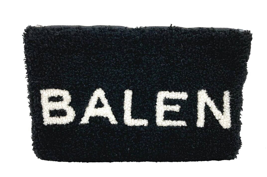 BALENCIAGA(バレンシアガ）シアリングポーチ クラッチペダル御徒面子 492681 黒いこと ボア 【中古】【一般受け】【おすすめ良品】5458. バッグ-クラッチバッグ・セカンドバッグ