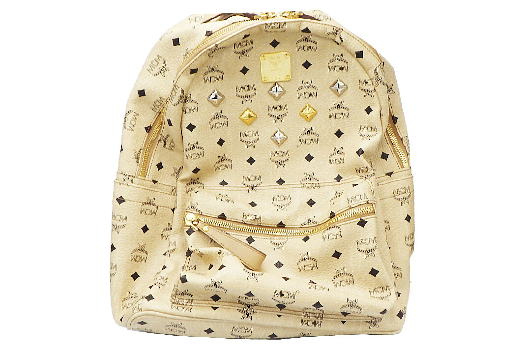 美品　MCM エムシーエム　リュック　スタッズ　ヴィセトス　ゴールド　レザー 楽天市場】MCM エムシーエム ヴィセトス MMK3AVE37IG001 リュック