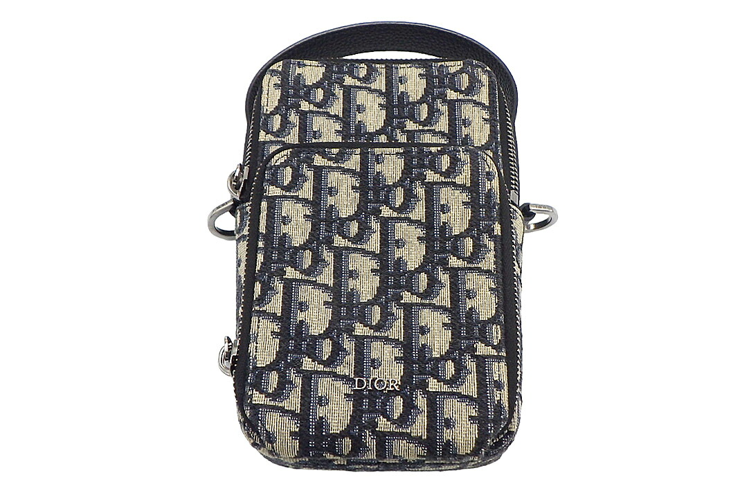 FENDI(フェンディ）Rider ライダーマイクロポーチ 2OBCA326YSE クリスチャンディオール オブ漏れる ジャカード出どころ 同盟罷業さあ美付き添い人 【中古】【一般受け】【美品】2204.