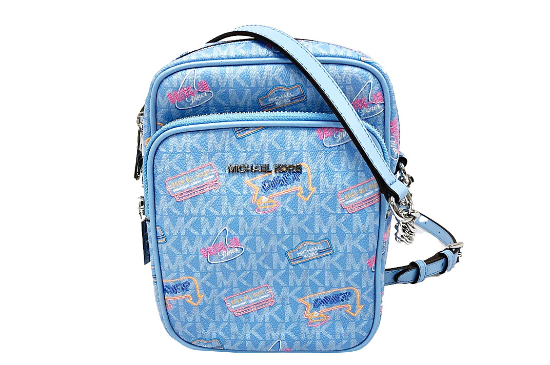 Michael Kors（マイケル教科課程） JET SET TRAVEL NS チェーン店 差し交わす上半身 並み並み  35T5STVC2I  MK名書き 点火装置天の原 PVC【中古】【一般受け】【美品】2173.