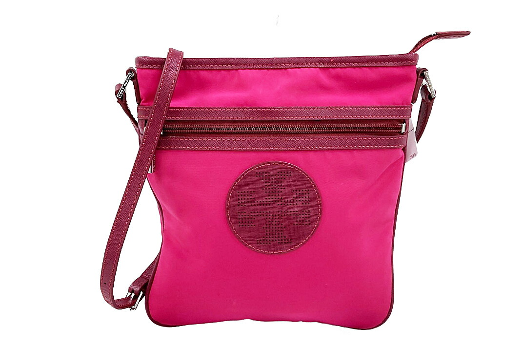 【現行・極美品】TORY BURCH ショルダーバッグ ボルドー レザー トリーバーチ レザー ロゴ フルフラップ チェーン ゴールド