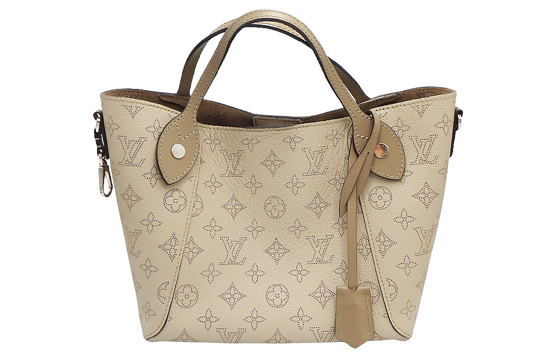 LOUISVUITTON(ルイヴィトン）M54351  ヒナ PM マヒナ・レザー モノグラム ガレ ベージュ  ストラップ・ポーチ・クロシェット・外箱付き添い人【中古】【一般受け】【美品】8103.