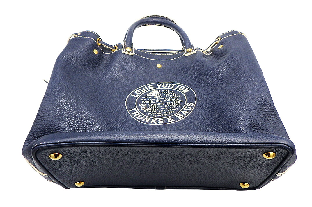 LOUISVUITTON(ルイヴィトン)トバゴ T&B シューバッグ 限定コレクション スタンプシリーズ トバコレザー ネイビーブルー【中古】【人気】【おすすめ良品】20203.|ドルチェモデルノ 店