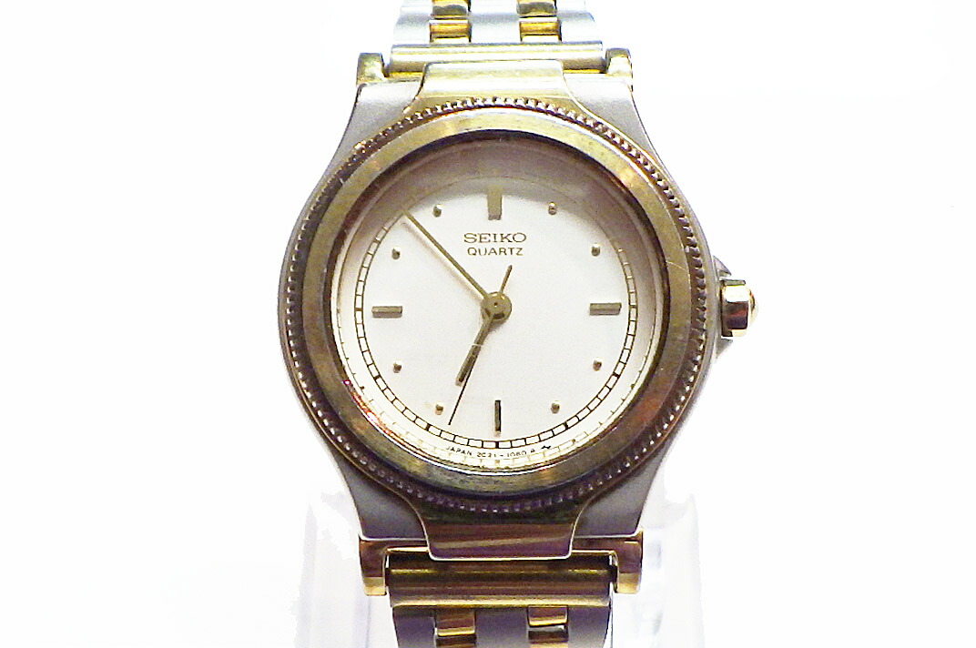 SEIKO セイコー 1E20-6340 クォーツ オーバル レディース 腕時計 MM0409-20 6920【1円スタート】 腕時計 セイコー SEIKO 1E20