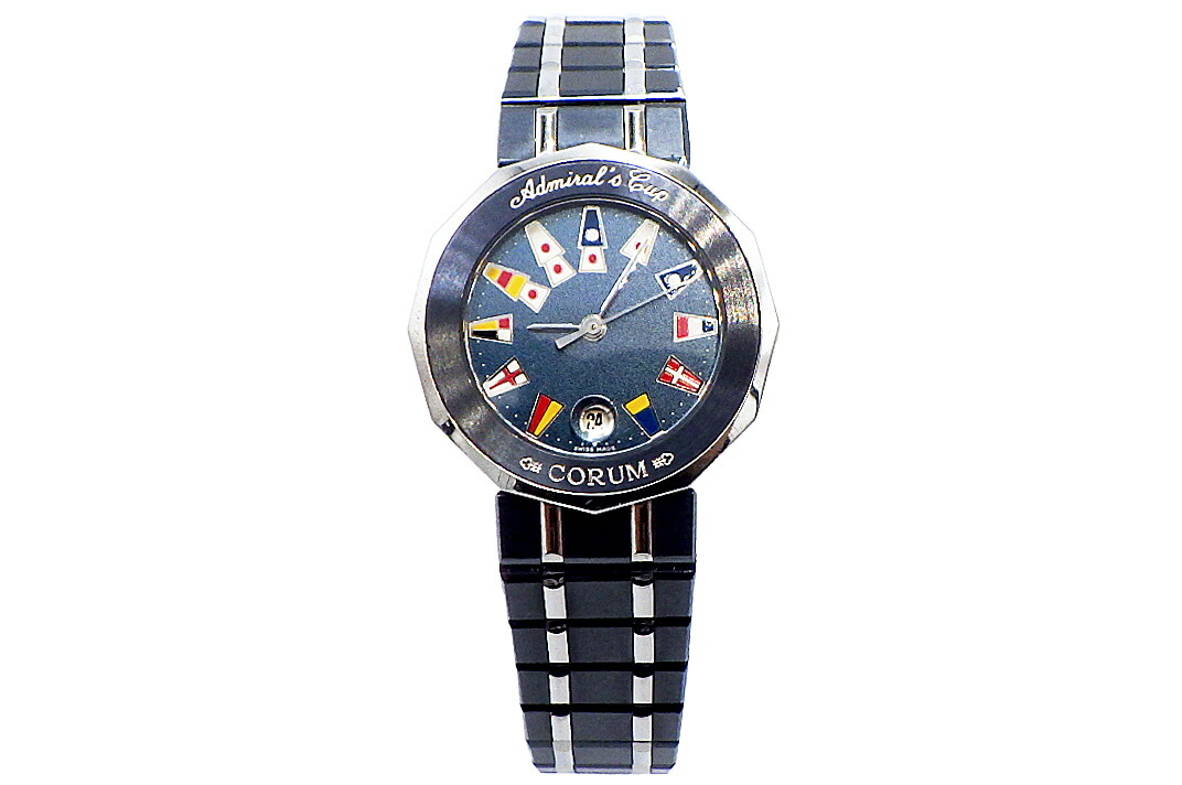 楽天市場】【CORUM】コルム アドミラルズカップ デイト 39.610.30V50.B