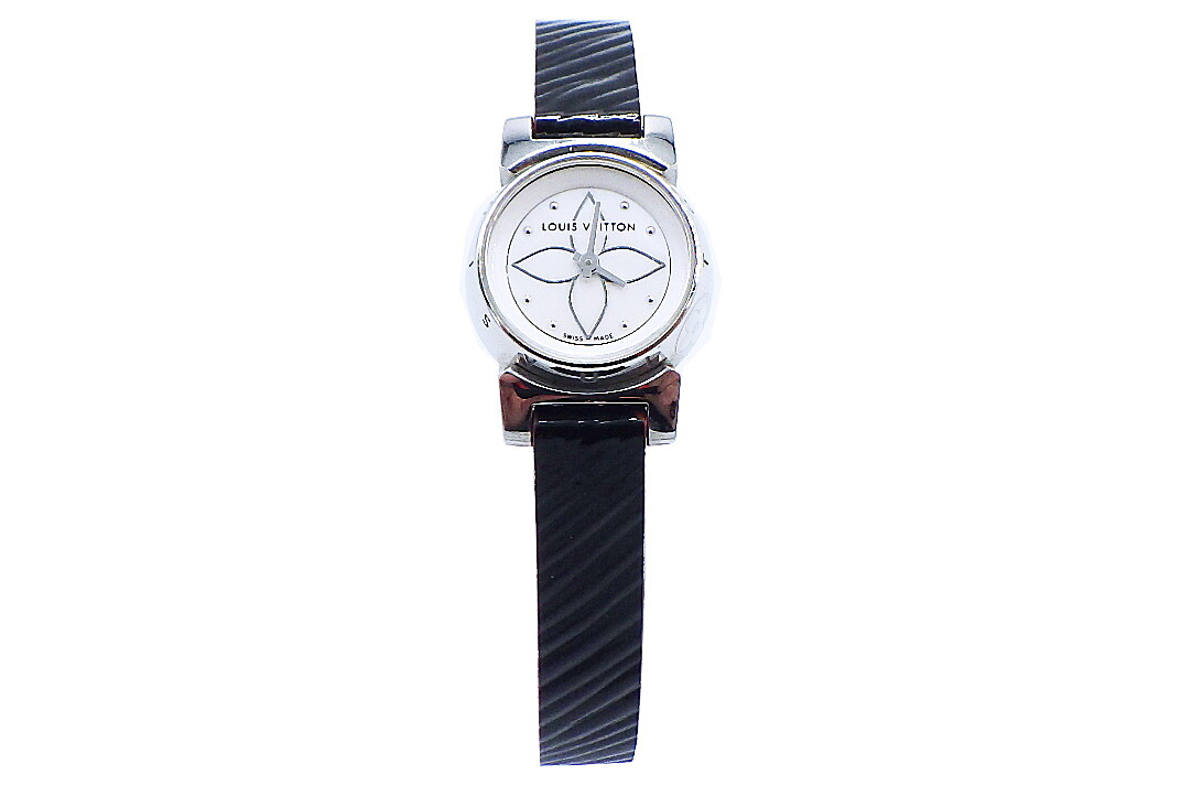 LOUIS VUITTON(ルイ・ヴィトン） タンブール ビジュ  Q151C クォーツ 専用ケース・替えベルト付き【中古】【電池新品】【美品】.4255.