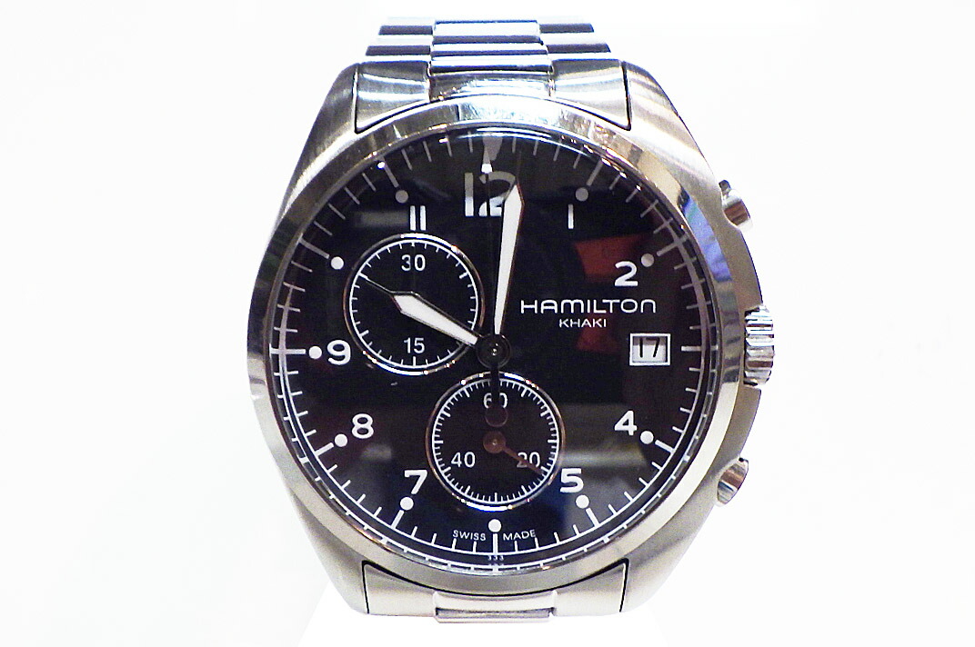 楽天市場】☆良品【HAMILTON】ハミルトン カーキ パイロット クロノ