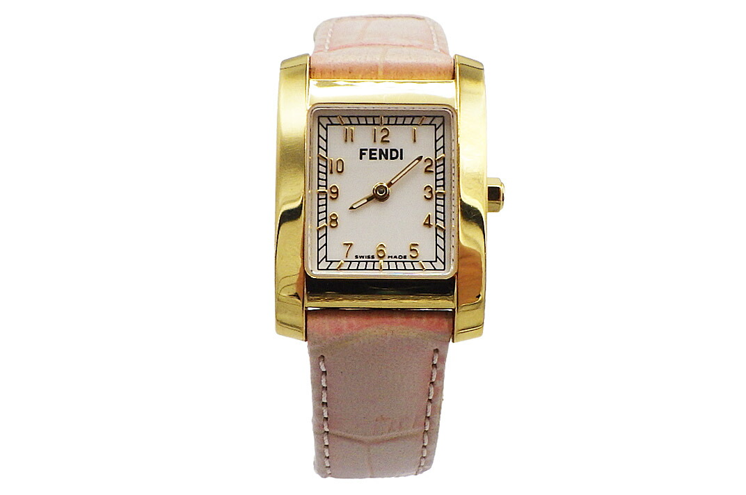 Fendi ゴールド仕様 クォーツ時計 FENDI/フェンディ レディース ウォッチ ゴールド×シェル文字盤