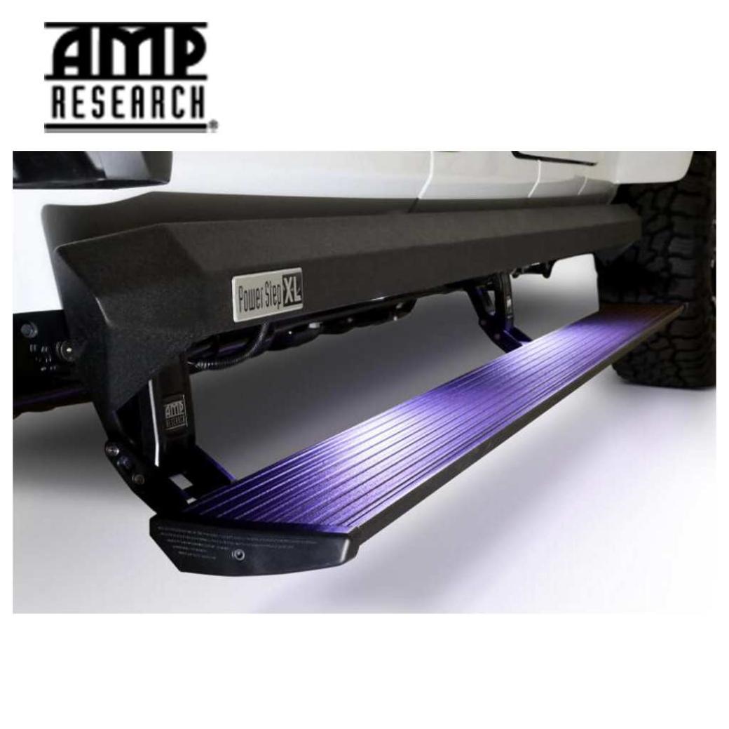 【AMP RESEARCH(エーエムピーリサーチ)正規代理店】 POWERSTEP XL 電動ランニングボード / パワーサイドステップ Jeep Gladiator ジープ グラディエーター JT 2020年～ ガソリン車 左ハンドル専用 / 77135-01A