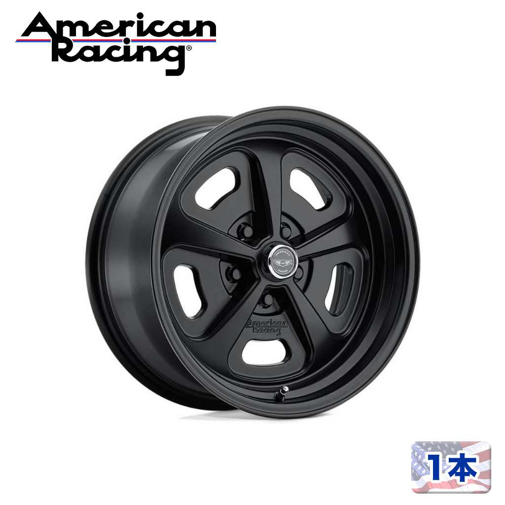 シボレー　120.65 アメリカンレーシングAR105 ブラック17インチ Amazon.com: American Racing 105 Torq Thrust Black Wheel with