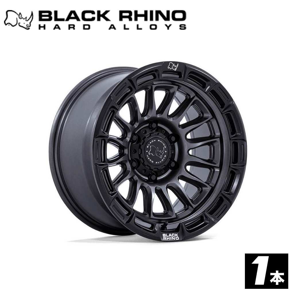 【 BLACK RHINO 正規品】20インチ アルミホイール 1本BR025 RIVAL 20&times;9 5H 127 +1 CB71.5MATTE GUNMETAL W/ MATTE BLK-LP(マットガンメタル) 汎用｜DOLONCO（ドロンコ） 52,980円