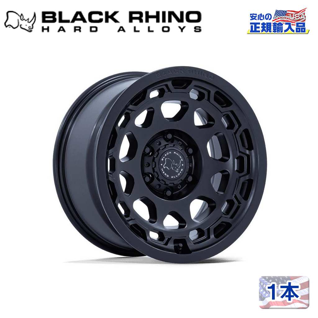 【Black Rhino 正規品】 17インチ アルミホイール 1本 BR026 CONGO 17×8.5 6H 139.7 35 CB106.1 MATTE BLACK(マットブラック) 汎用/BR026MX17856835
