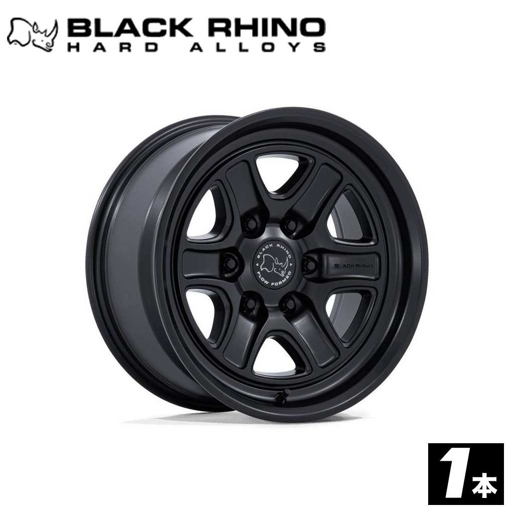 【 BLACK RHINO 正規品】18インチ アルミホイール 1本BR032 ECHO 18×9 6H 139.7 +12 CB106.1MATTE BLACK(マットブラック) 汎用|DOLONCO(ドロンコ)