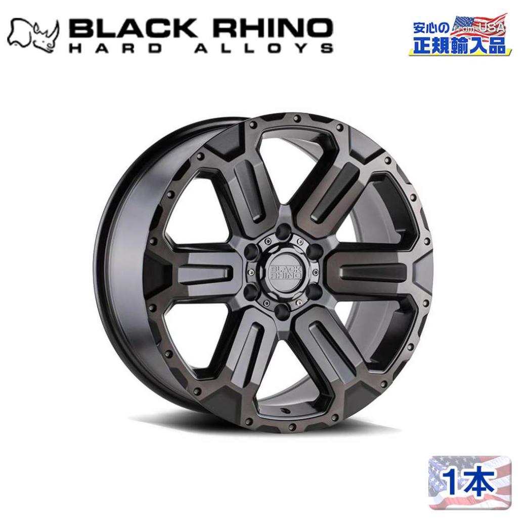 【Black Rhino (ブラックライノ)正規代理店】 17インチアルミホイール 1本 WANAKA 17×8.5J 6H139.7 +12 CB112.1 汎用