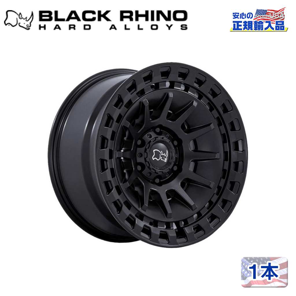 【Black Rhino (ブラックライノ) 正規代理店】18インチアルミホイール 1本BARRAGE 18×9J 5H127 ±0MATTE BLACK 汎用|DOLONCO(ドロンコ)
