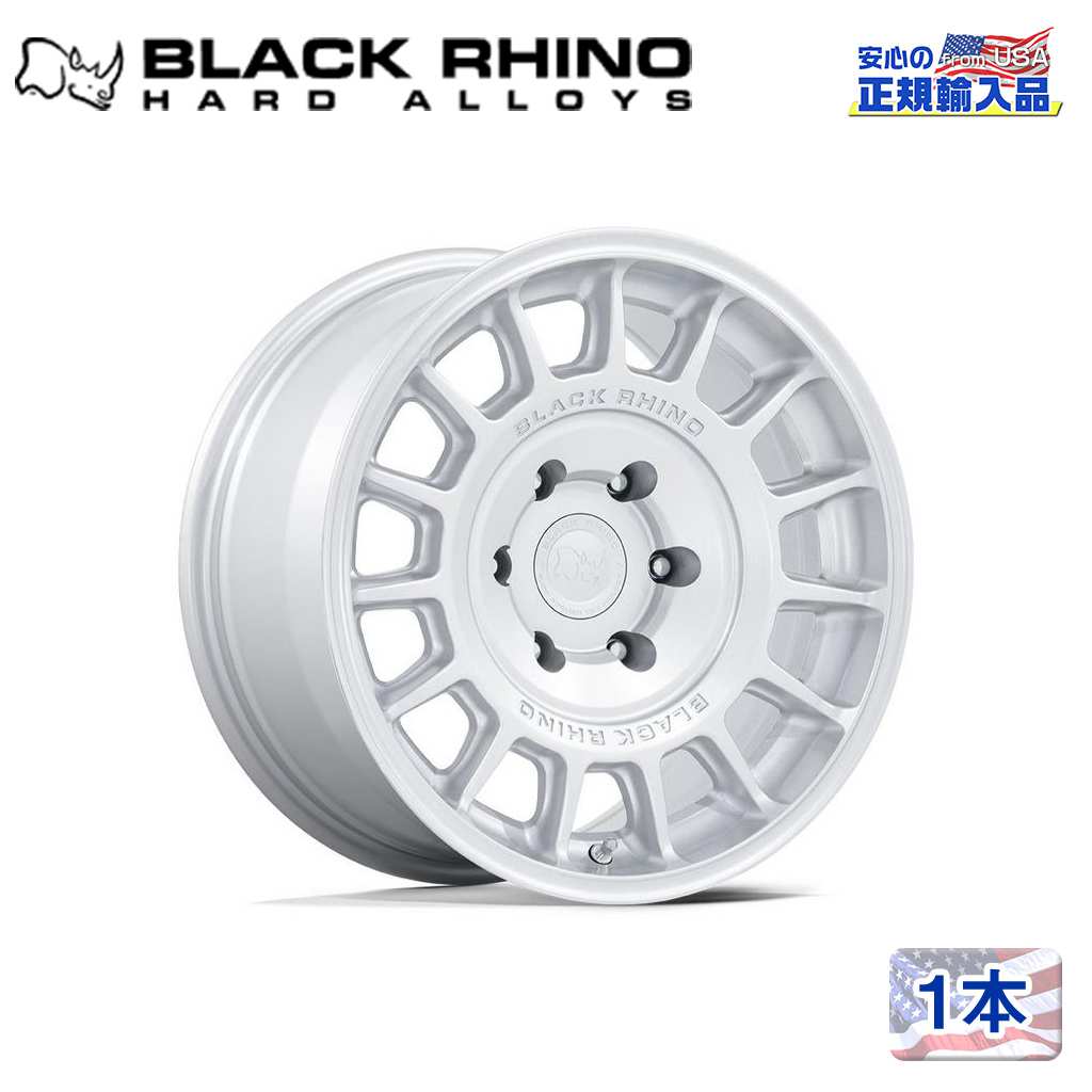 【Black Rhino (ブラックライノ) 正規代理店】17インチアルミホイール 1本BR015 VOLL17×8J 5H 114.3 +38 CB72.56ハイパーシルバー 汎用|DOLONCO(ドロンコ)