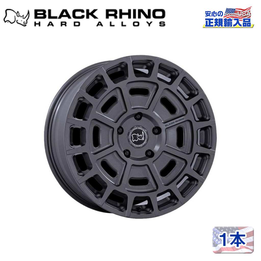 【Black Rhino (ブラックライノ) 正規代理店】 20インチアルミホイール 1本 BR404 VOLTAIC 20×8.5J 5H139.7 +35 MATTE GUNMETAL 汎用