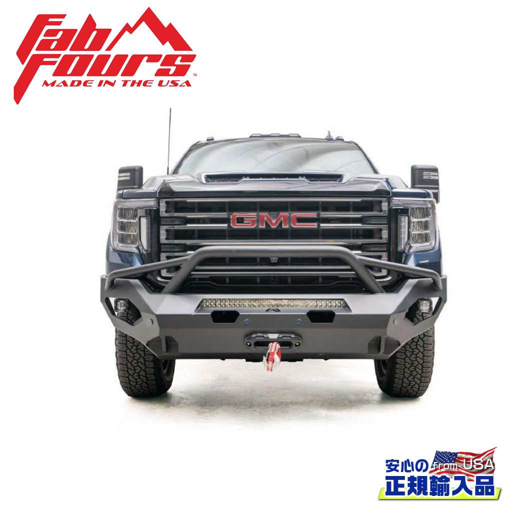 【FAB FOURS(ファブフォース)正規輸入品】マトリックス フロントバンパー プレランナーガードGMC シエラ 2500/3500 2020年～2021年｜DOLONCO（ドロンコ）
