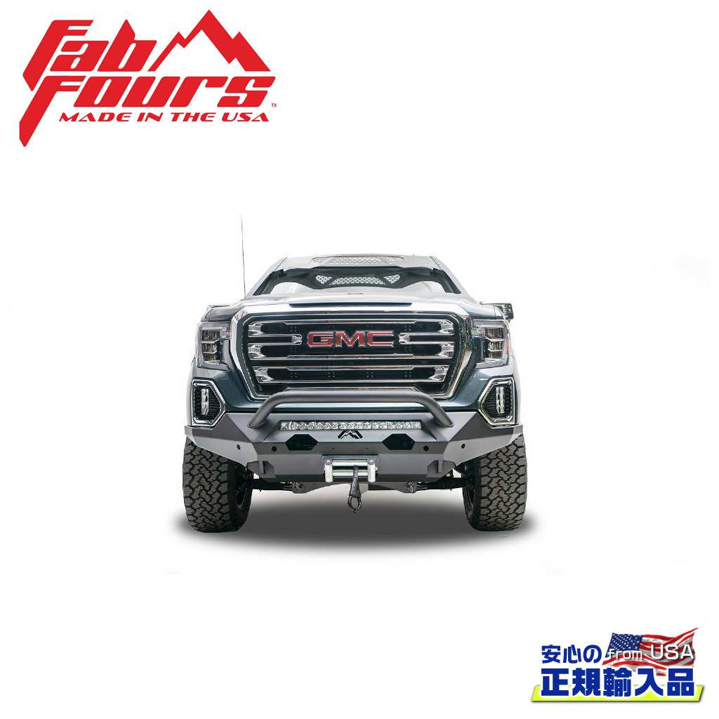 【FAB FOURS(ファブフォース)正規輸入品】 マトリックス フロントバンパー プレランナーガード GMC シエラ 1500 2019年~2021年