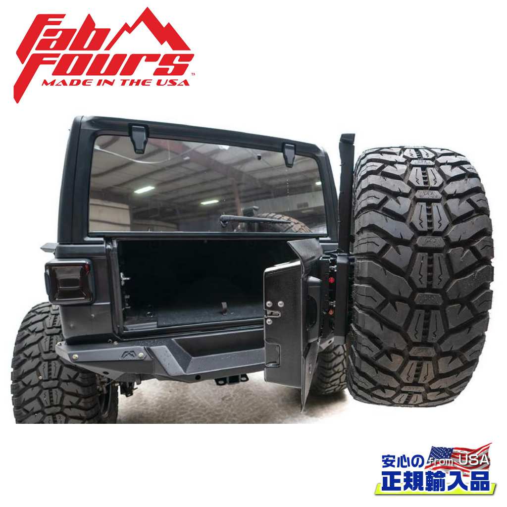 【FAB FOURS(ファブフォース)正規輸入品】 タイヤキャリア JEEP ジープ JL ラングラー 2018年～現行