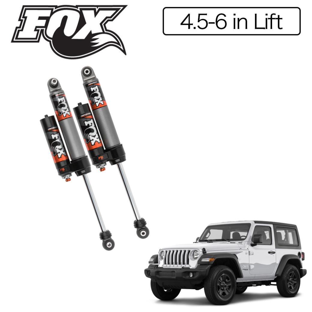 【FOX RACING (フォックスレーシング)正規品】 パフォーマンス エリートシリーズ 2.5 調整式 リアショック 4.5～6インチアップ用・2本 Jeep Wrangler ジープ ラングラー JL 2018年～ 新型