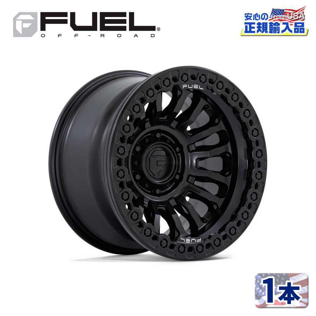 【FUEL OFFROAD(フューエルオフロード)正規代理店】 20インチアルミホイール 1本 RINCON BEADLOCK FC125MX 20×10 5H 127 -48 CB71.5 BLACKOUT 汎用