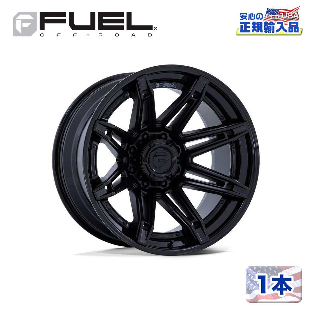 【FUEL OFFROAD (フューエルオフロード) 正規代理店】 24インチホイール 1本 FC401 BRAWL 24×12 8H 165.1 -44 CB125.1 MATTE BLACK W/ GLOSS BLACK LIP(マットブラック/グロスブラックリップ) 汎用/FC401MX24128044N