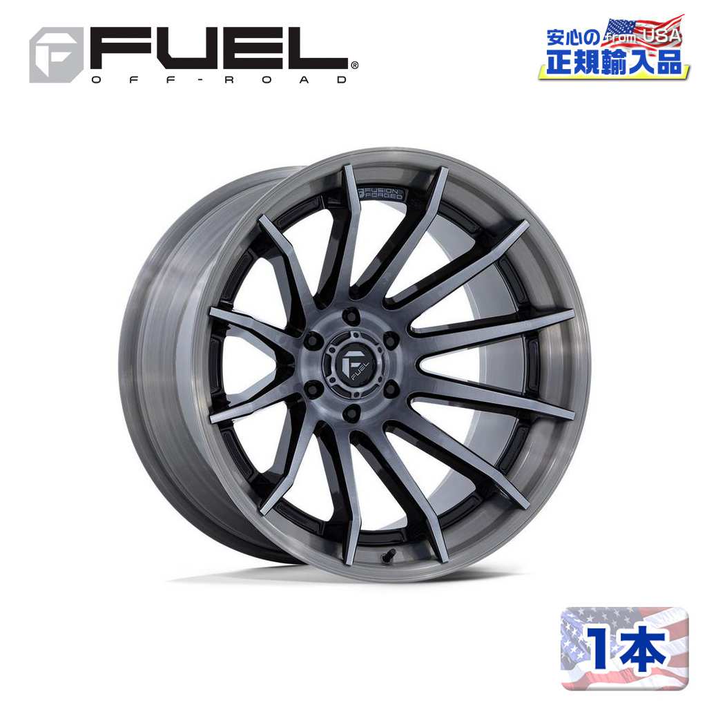 【FUEL OFFROAD (フューエルオフロード) 正規代理店】 20インチホイール 1本 FC403 BURN 20×9 6H 139.7 +1 CB106.1 GLOSS BLACK BRUSHED DARK TINT(グロスブラックブラッシュド ダークティント) 汎用/FC403BT20906801