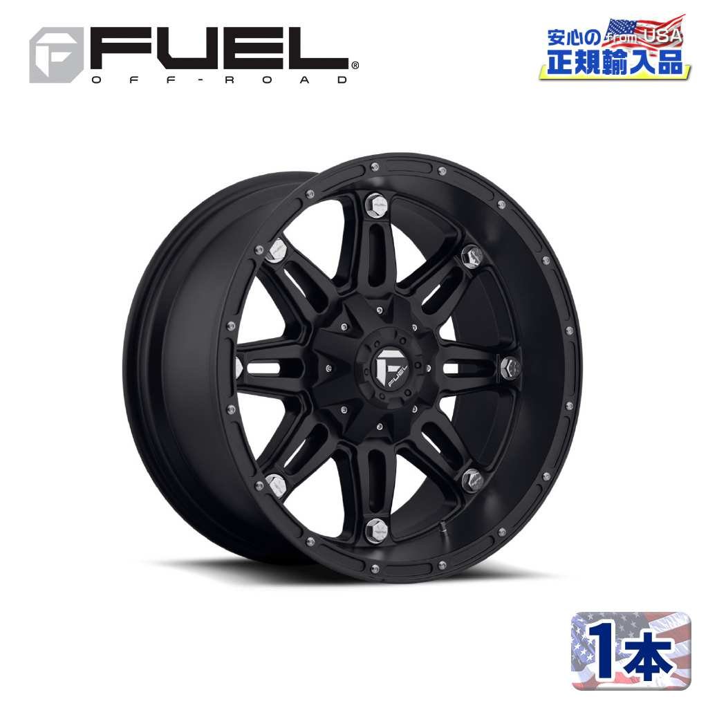 【FUEL OFFROAD (フューエルオフロード) 正規代理店】 18インチアルミホイール 1本 D531 HOSTAGE ホステージ 18×9 6H135/139.7 +20 CB106.1 マットブラック 汎用/D53118909857