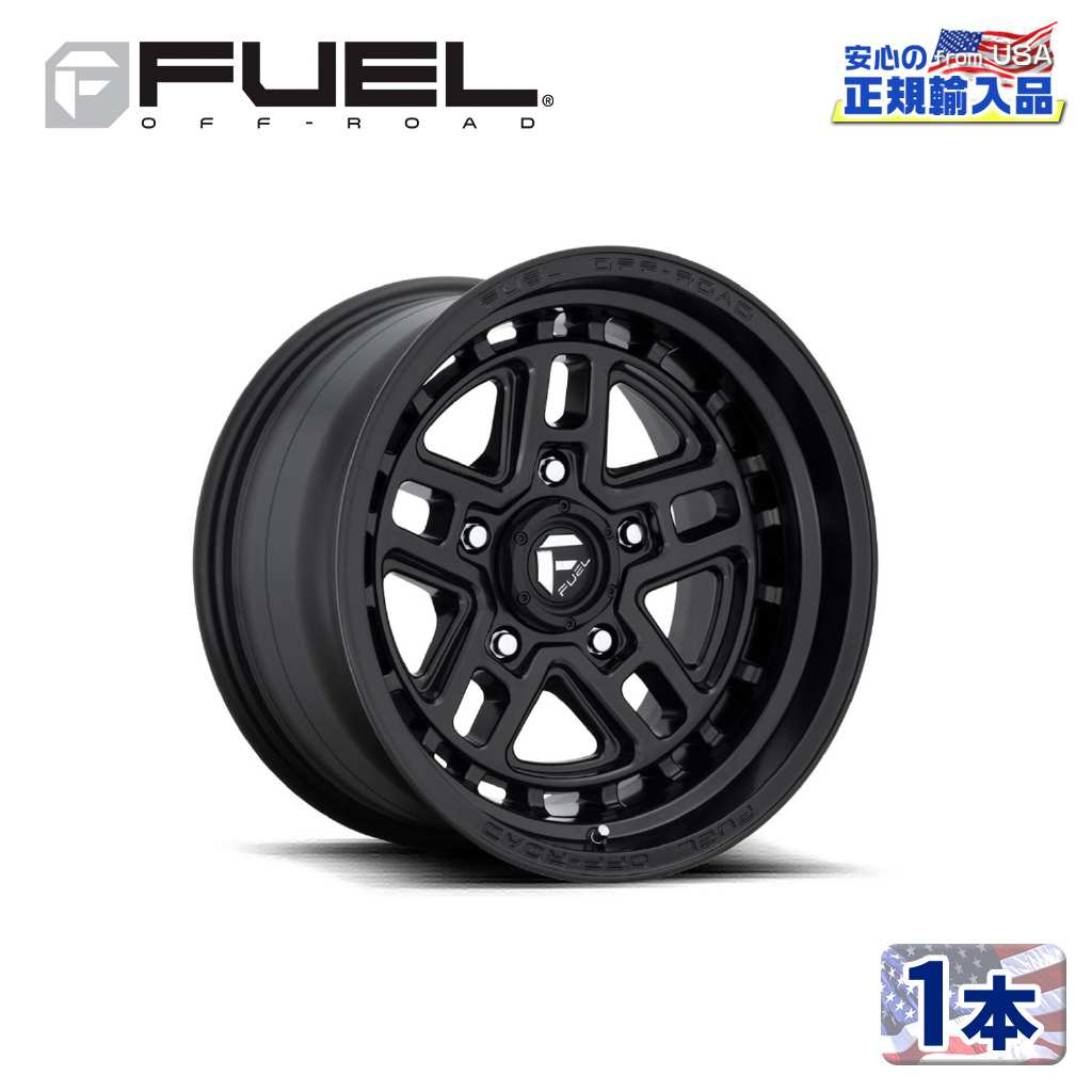 【FUEL OFFROAD (フューエルオフロード) 正規代理店】 17インチアルミホイール 1本 D667 NITRO ナイトロ 17×9 5H127 -12 CB71.5 マットブラック 汎用/D66717907545
