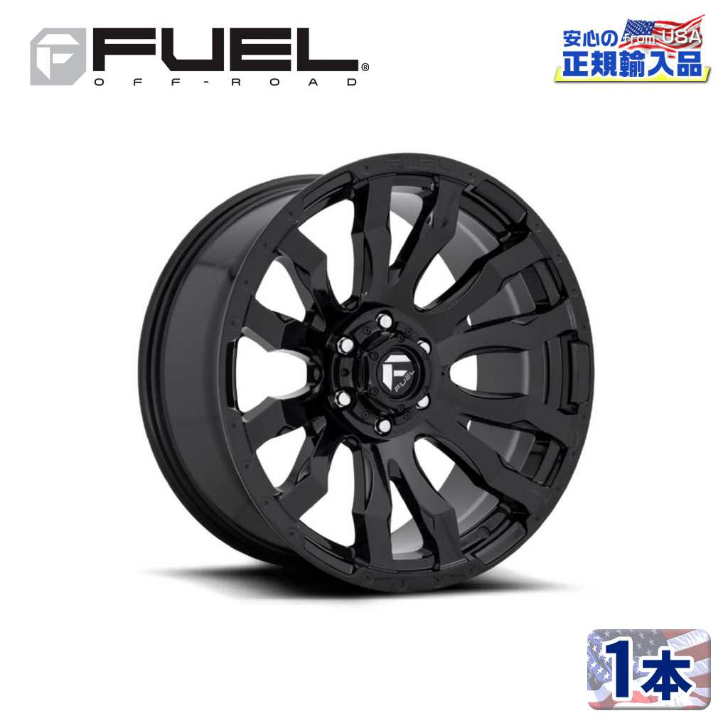 【FUEL OFFROAD（フューエルオフロード）正規輸入総代理店】 18インチアルミホイール 1本 汎用 D675 BLITZ ブリッツ グロスブラック 18×9 8H 180 +20 CB124.2