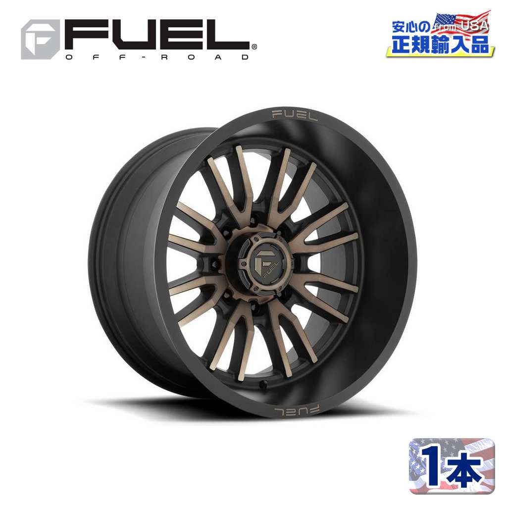 【FUEL OFFROAD（フューエルオフロード）正規輸入総代理店】20インチアルミホイール 1本汎用 D762 CLASH8 クラッシュエイト マットブラック/ダブルダークティント20&times;10 8H 180 -18 CB124.2｜DOLONCO（ドロンコ）