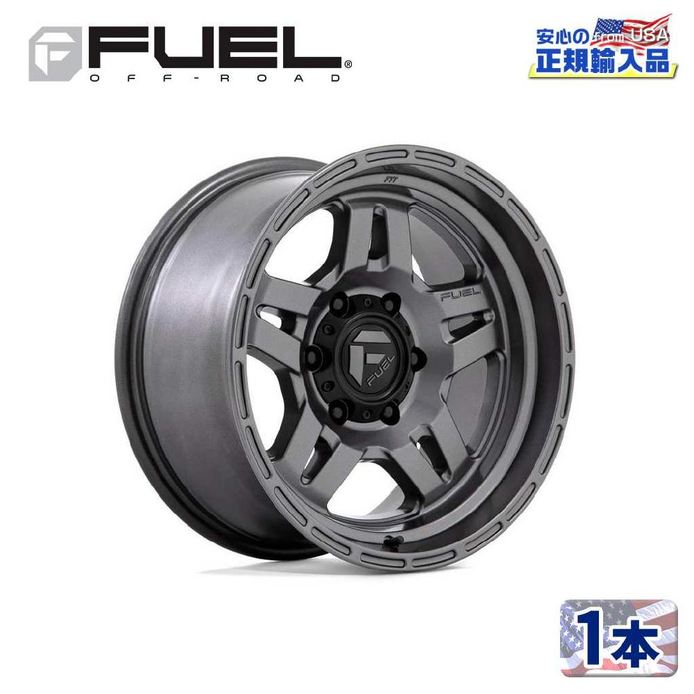 【FUEL OFFROAD (フューエルオフロード) 正規代理店】 17インチアルミホイール 1本 D801 OXIDE 17×8.5 6H139.7 +1 CB106.1 MATTE ANTHRACITE 汎用/D80117858447