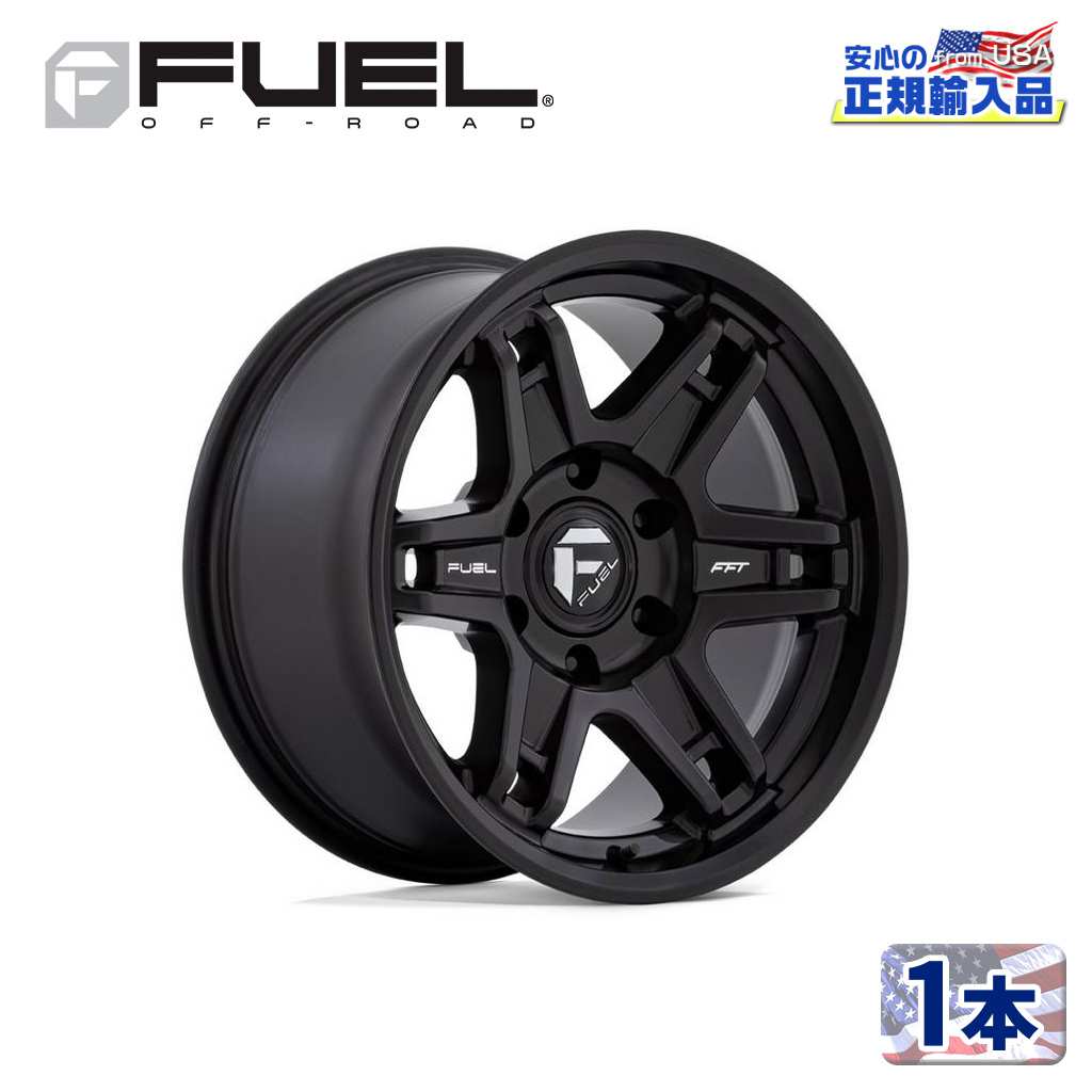 【FUEL OFFROAD（フューエルオフロード）正規輸入総代理店】17インチアルミホイール 1本汎用 D836 SLAYER スレイヤー マットブラック17&times;9 5H 127 -38 CB71.5｜DOLONCO（ドロンコ）