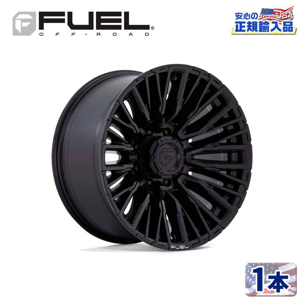 【FUEL OFFROAD（フューエルオフロード）正規輸入総代理店】20インチアルミホイール 1本汎用 D847 REBAR リーバー ブラックアウト20&times;10 8H 165.1 -18 CB125.1｜DOLONCO（ドロンコ）