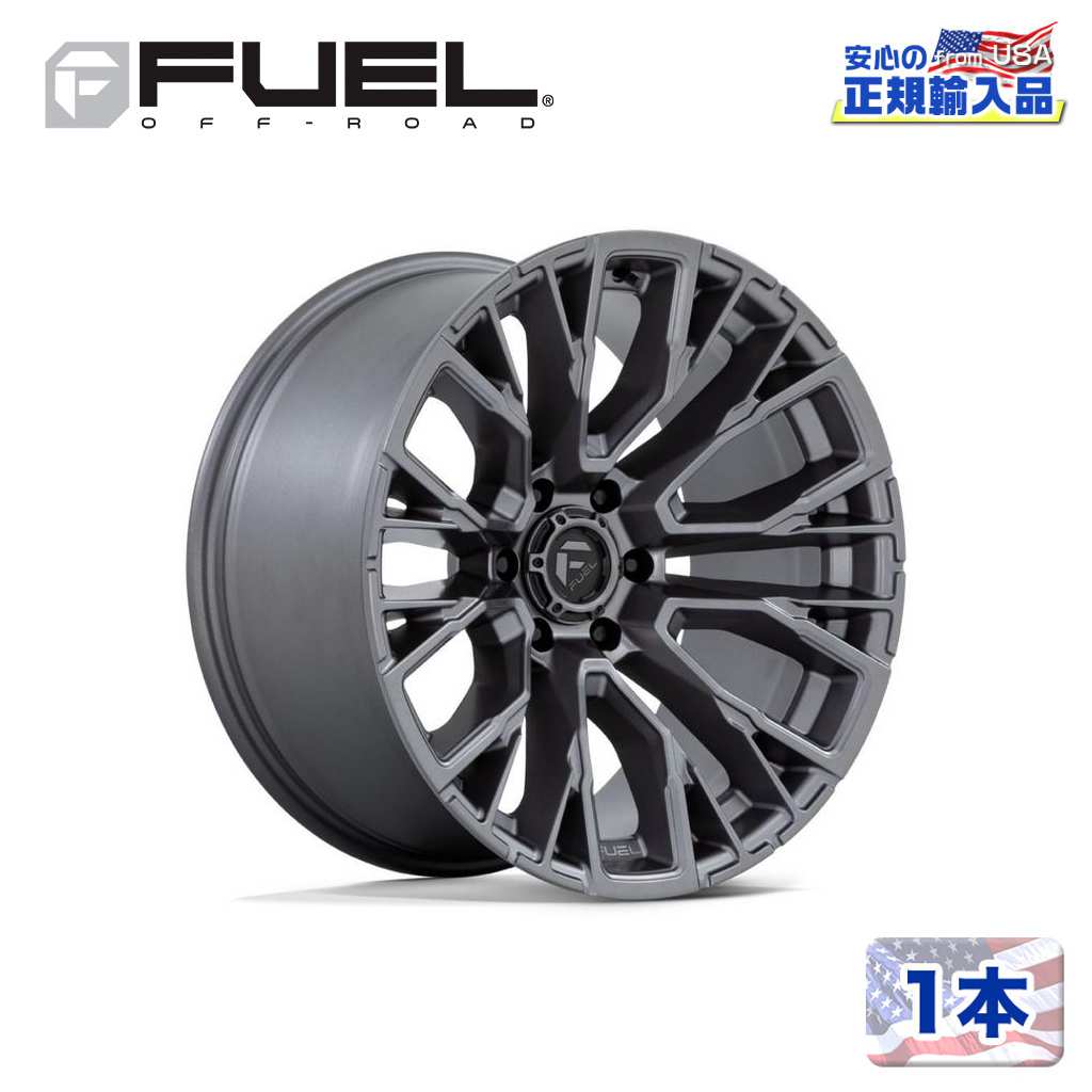 【FUEL OFFROAD (フューエルオフロード) 正規代理店】17インチホイール 1本D848 REBAR 17×9 6H 120 +1 CB67.06MATTE GUNMETAL(マットガンメタル)汎用/D84817909450|DOLONCO(ドロンコ)